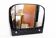 Black glass mirror 1970