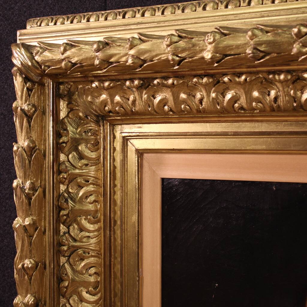 Great 19th century painting portrait of a lady