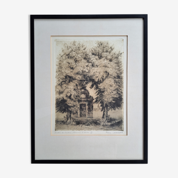 Lithograph Engraving Etching - Hamme St Anna