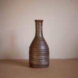 Vase en grès de l'abbaye de Fontgombault, vase décoratif, pot à fleurs, collection, 70's