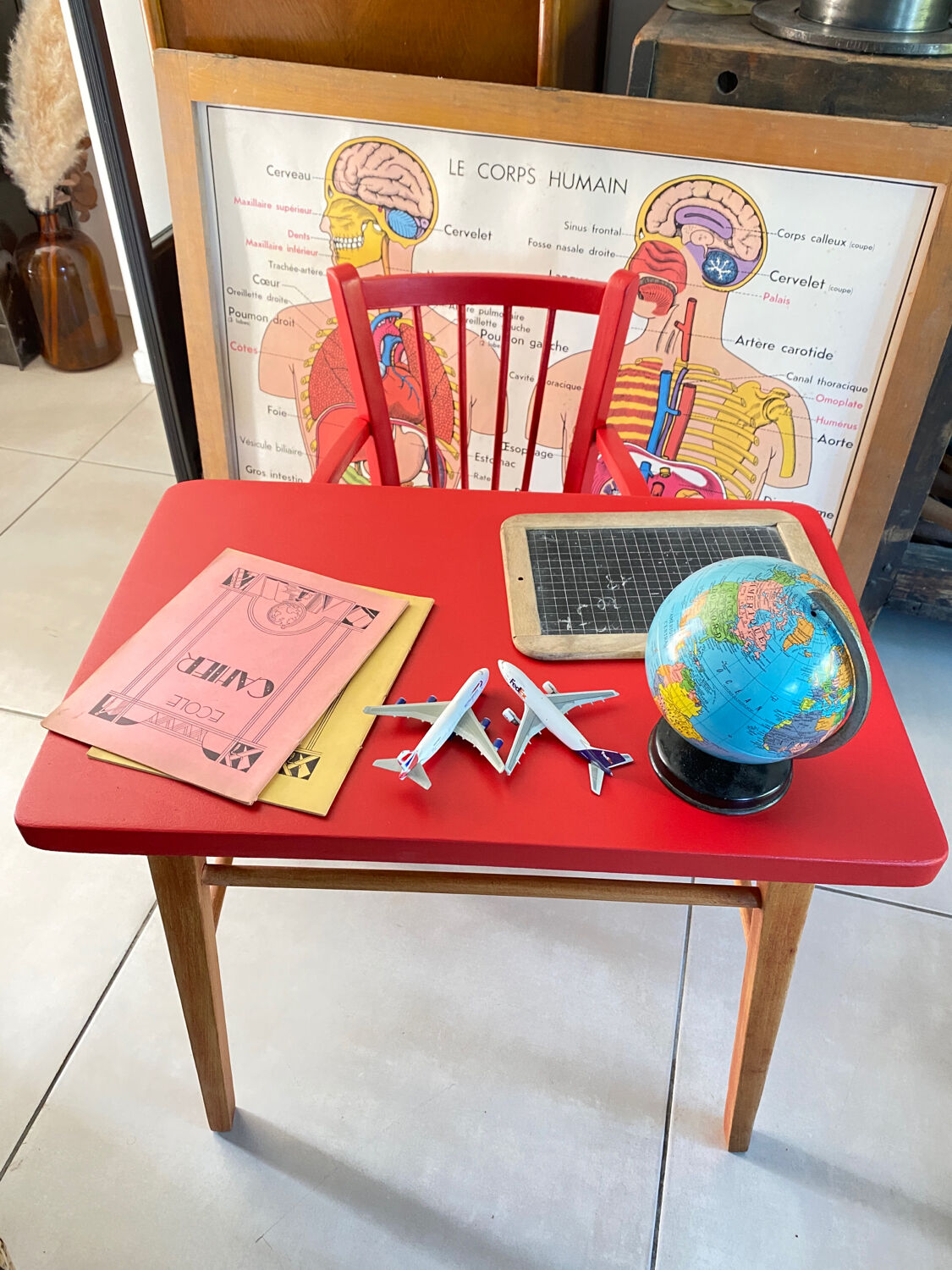 Baumann desk and children's chair set