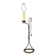 Jean-Pierre Ryckaert : lampadaire en fer forgé en forme de torchère circa 1950