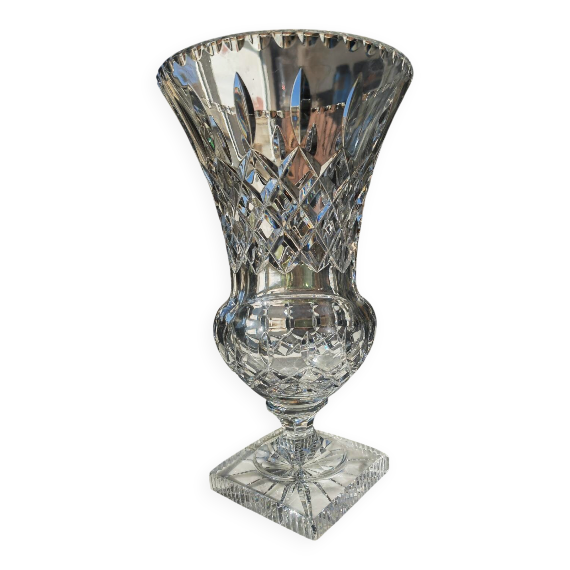 Vase of cut crystal
