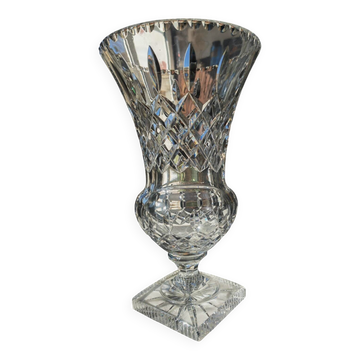 Vase medicis en cristal taillé
