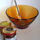 Set of amber duralex bowls