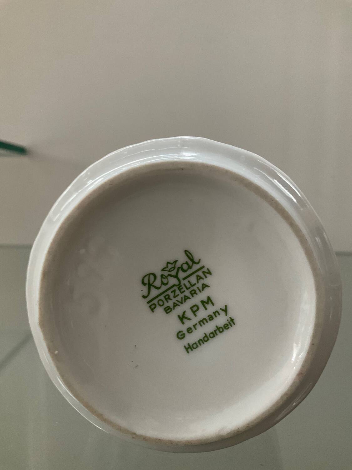Vintage KPM porcelain Bavaria vase from the 50s-60s