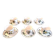 Set of 6 coffee cups and saucers Villeroy & Boch, vintage, Botanica