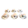 Set of 6 coffee cups and saucers Villeroy & Boch, vintage, Botanica