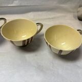 Set of 4 vintage earthenware cups
