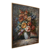 Oil on canvas flower bouquet