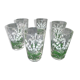 Set of 6 silkscreened cup glasses Souchon Neveusel