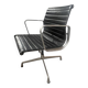 Leather office chair with chrome legs VITRA