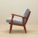 Danish armchair in wood and fabric, 1970s