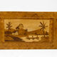Table basse africaine en bois marqueté, vers 1960