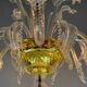 Murano Glass Venetian Chandelier, Colorless, Three Levels of Light