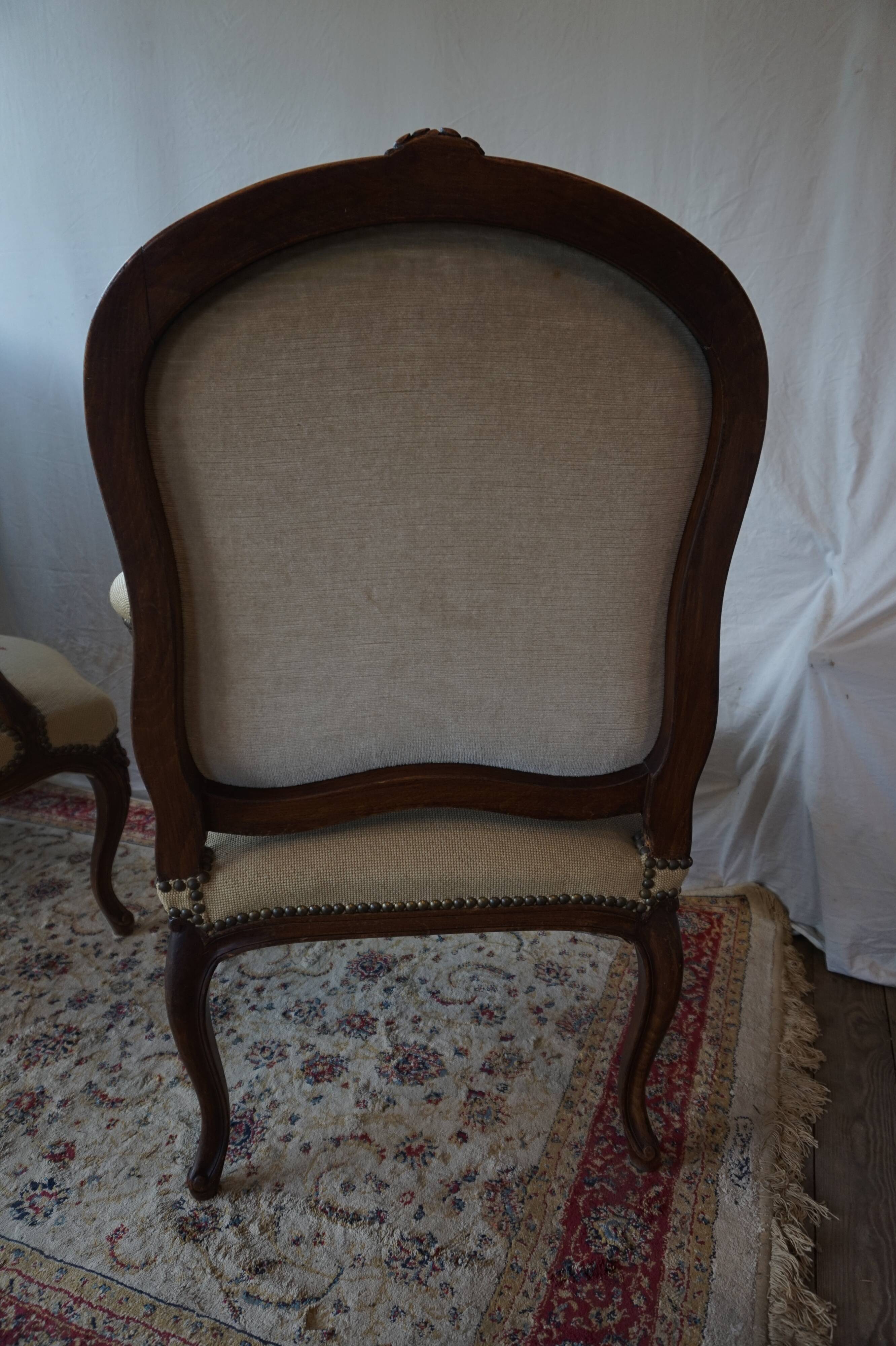 Pair of Louis XV armchairs