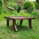 Vintage Indian coffee table "Ganga Jamuna" - Rajasthan