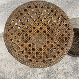 Pair of rattan stool