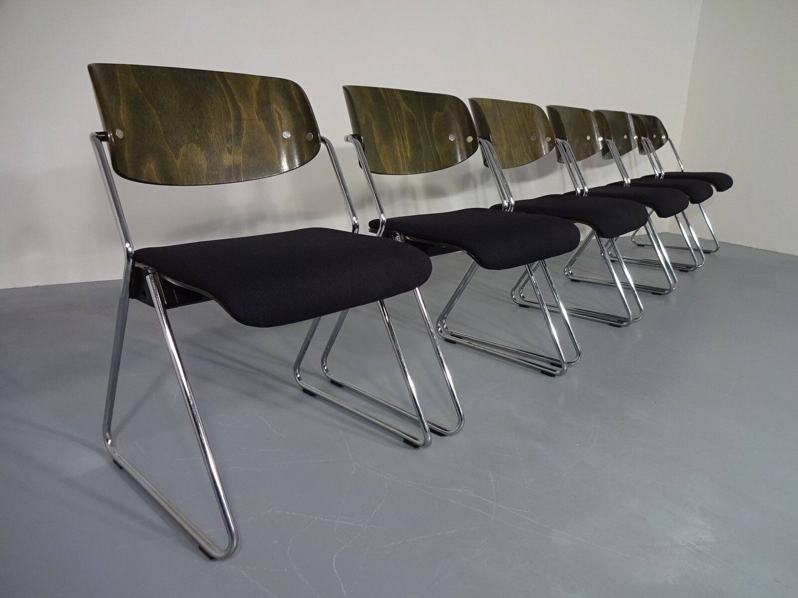 Side Chairs by Georg Leowald for Wilkhahn, 1960s, Set of 6