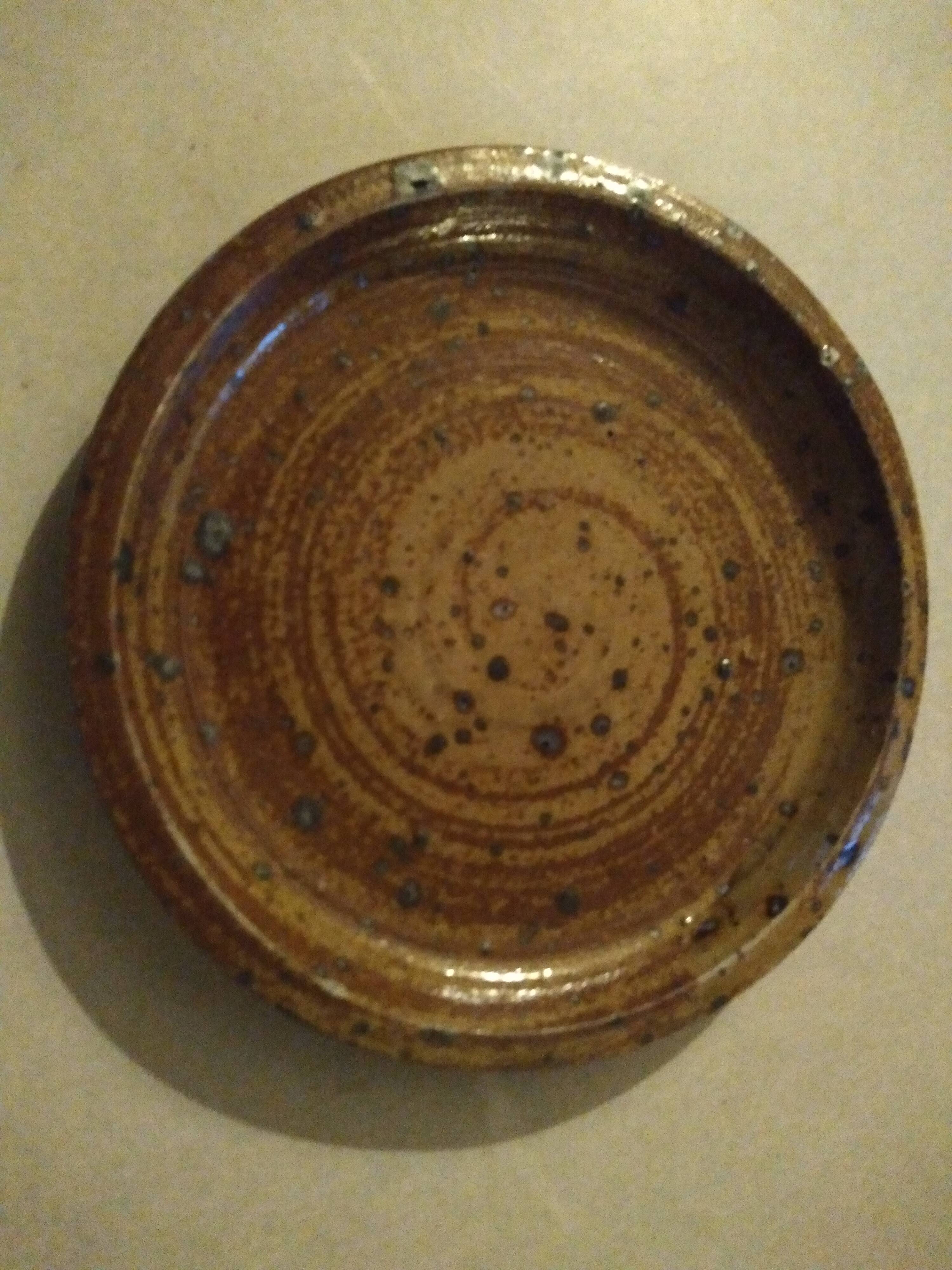 Vintage stoneware dessert plates