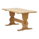 Vintage Mid-Century Rustic Brutalist Oak Dining Table