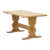 Vintage Mid-Century Rustic Brutalist Oak Dining Table