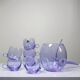 Vintage 70s Alexandrite Crystal Sangria/Punch Set "Bleikristall"