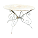 Garden round table in iron