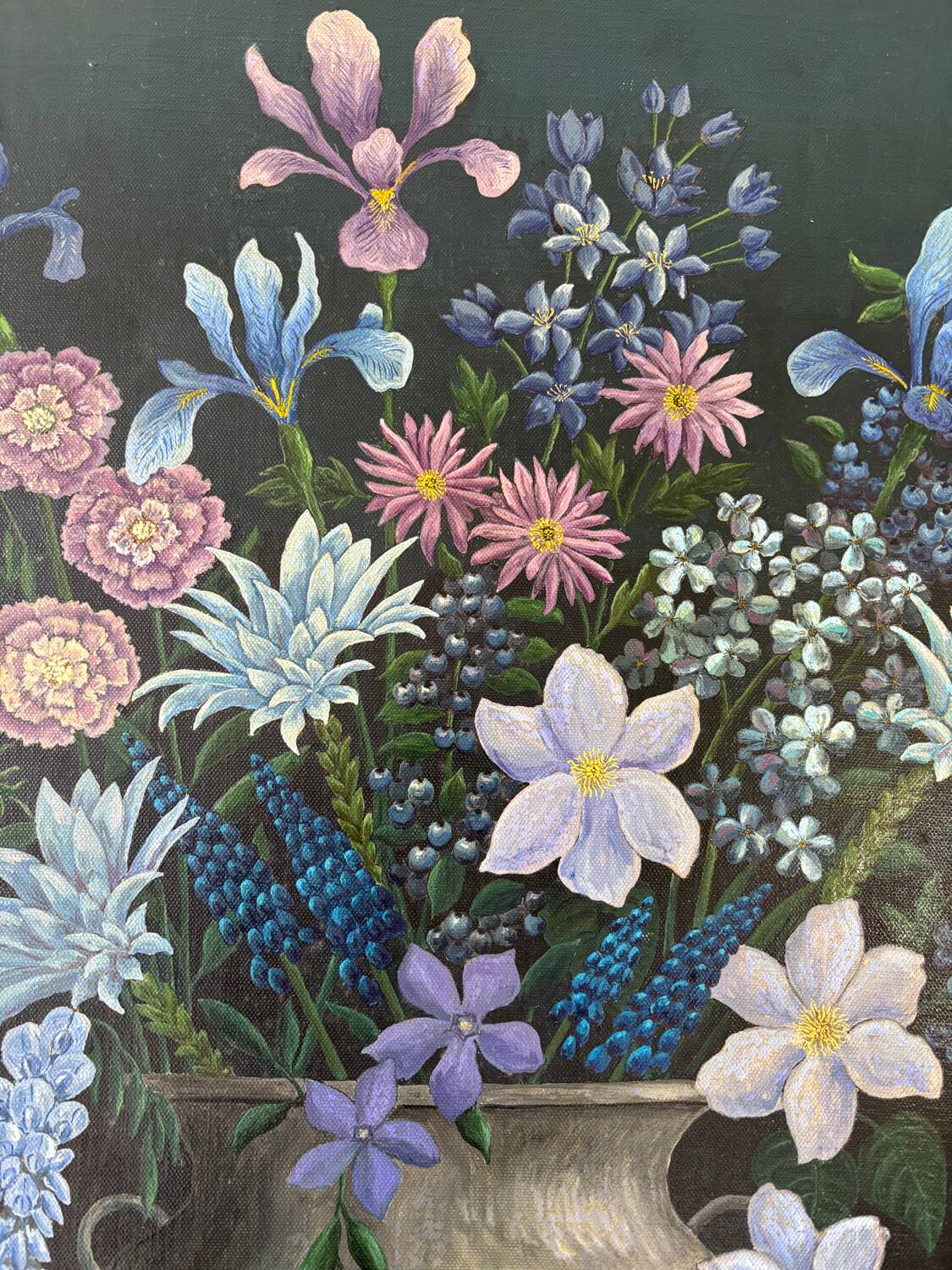 Flower bouquet signed in 1976