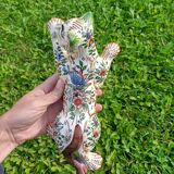 Zoomorphic Bouquetieres Hand-painted Desvres Cats