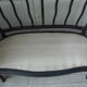 Old bench slate gray waxed finish, seat composed of a cake