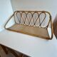 Rattan wall shelf