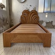 Bed 1 place "palm" wicker and rattan Vivai Del Sud
