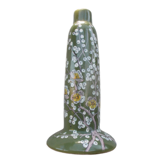 Art Deco glazed ceramic lamp foot signed