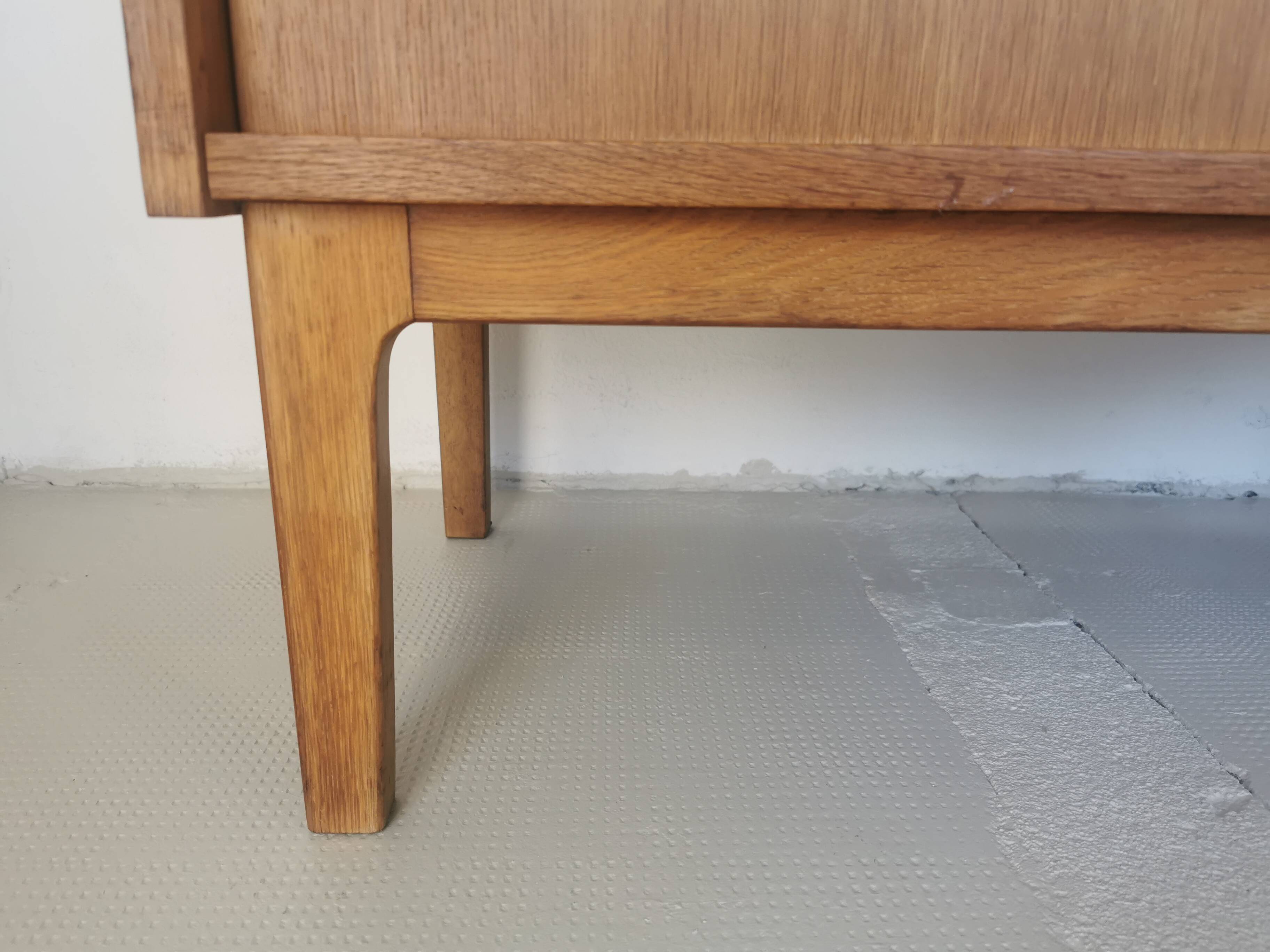 Danish sideboard, sliding doors, in oak