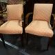 Pair of Art Deco bridge armchairs - horseshoe seat - 1930s