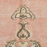 5x10 pink and beige classic turkish rug, 291x163cm