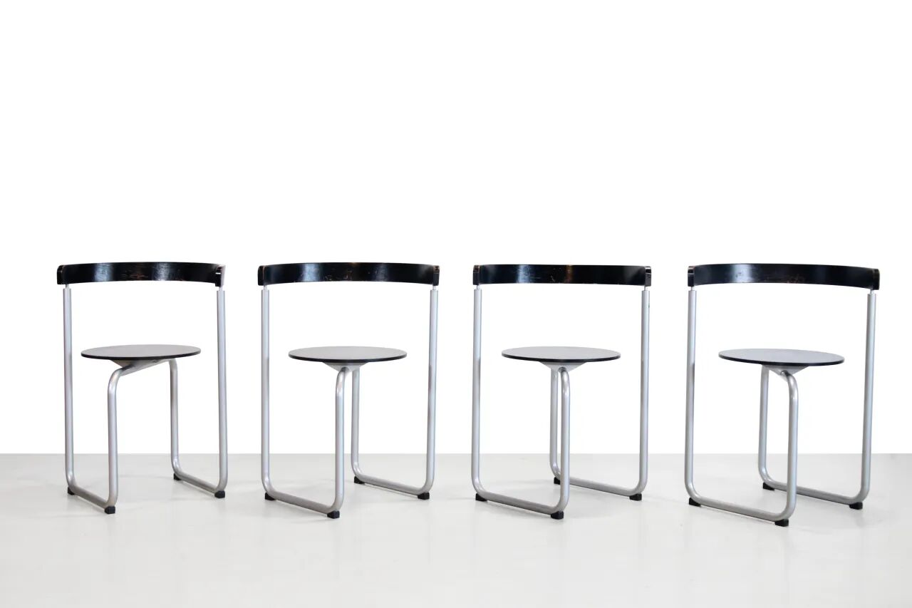 Sculptural Erik Magnussen Parken chairs for Paustian, 1980's