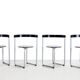 Sculptural Erik Magnussen Parken chairs for Paustian, 1980's