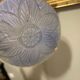 Blue art deco pendant light