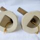 Pair wall lamp earthenware porcelain luminaire candle holder