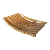 Empty pocket, bamboo basket 60s 70s