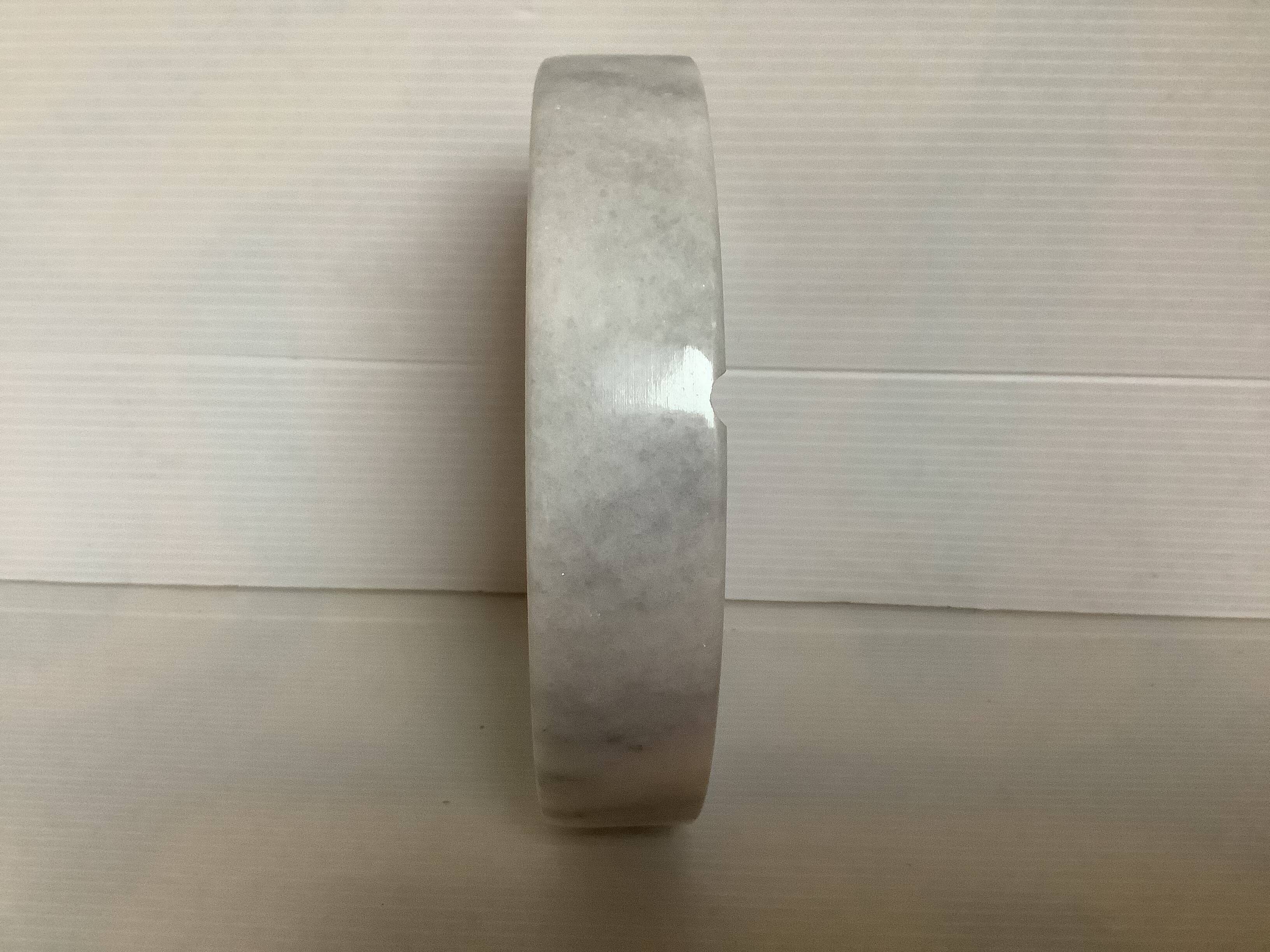 Empty pocket ashtray gray white marble