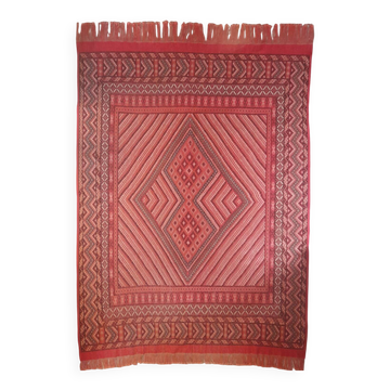Large vintage Tunisian mergoum rug 258x330cm