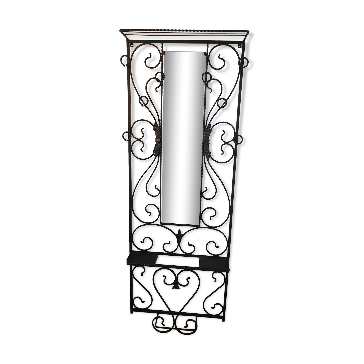 Vestiaire en fer forgé  noir