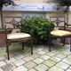 Paire de fauteuils en bois peint, XIXe s