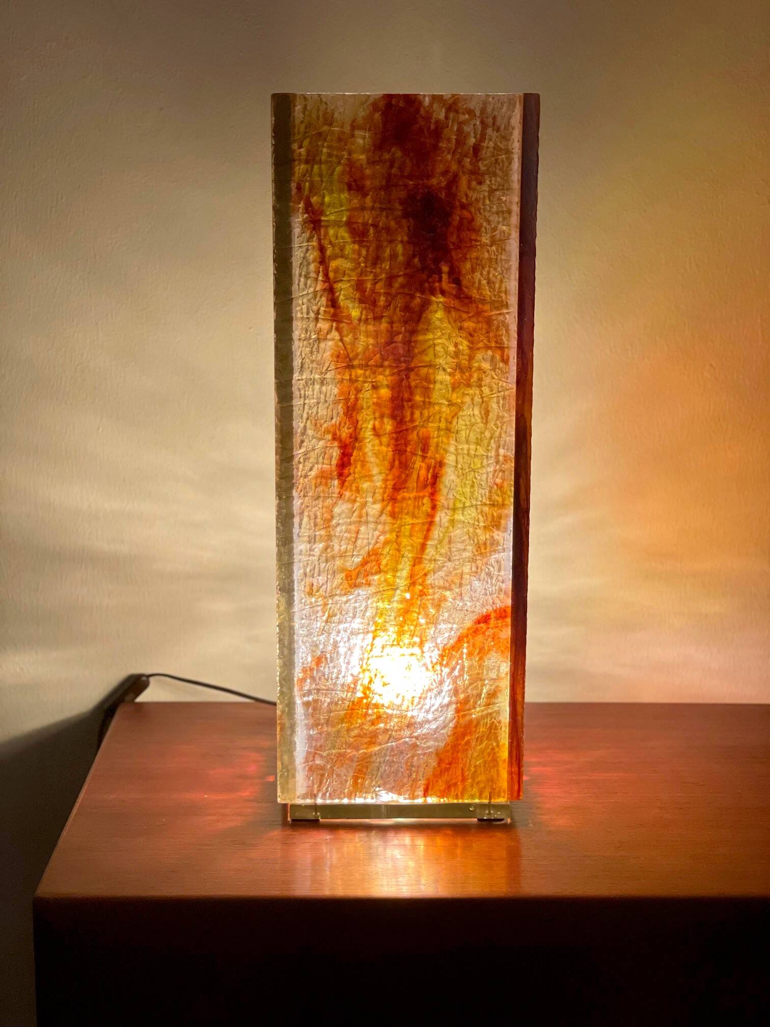 Design lamp in plexiglass