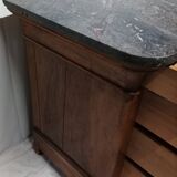 Ancienne commode Louis Philippe 4 tiroirs avec marbre