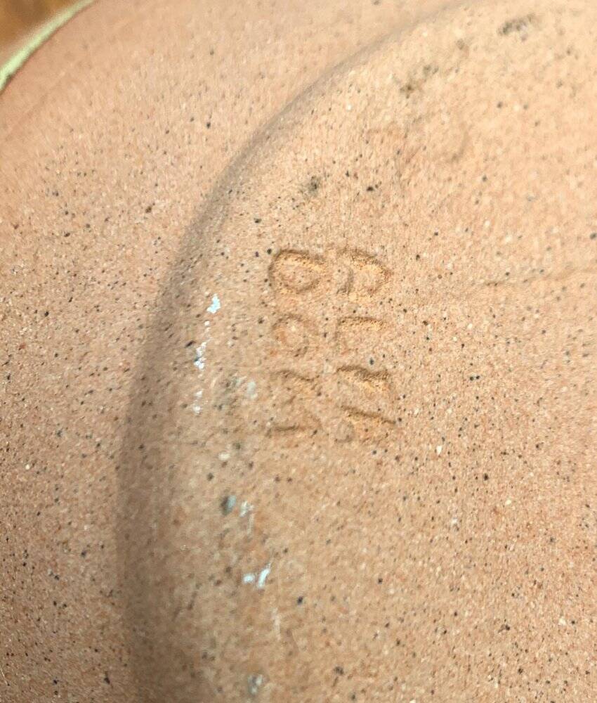 Vintage pottery vase from Alfa Dom Pottery, Dominican Republic.