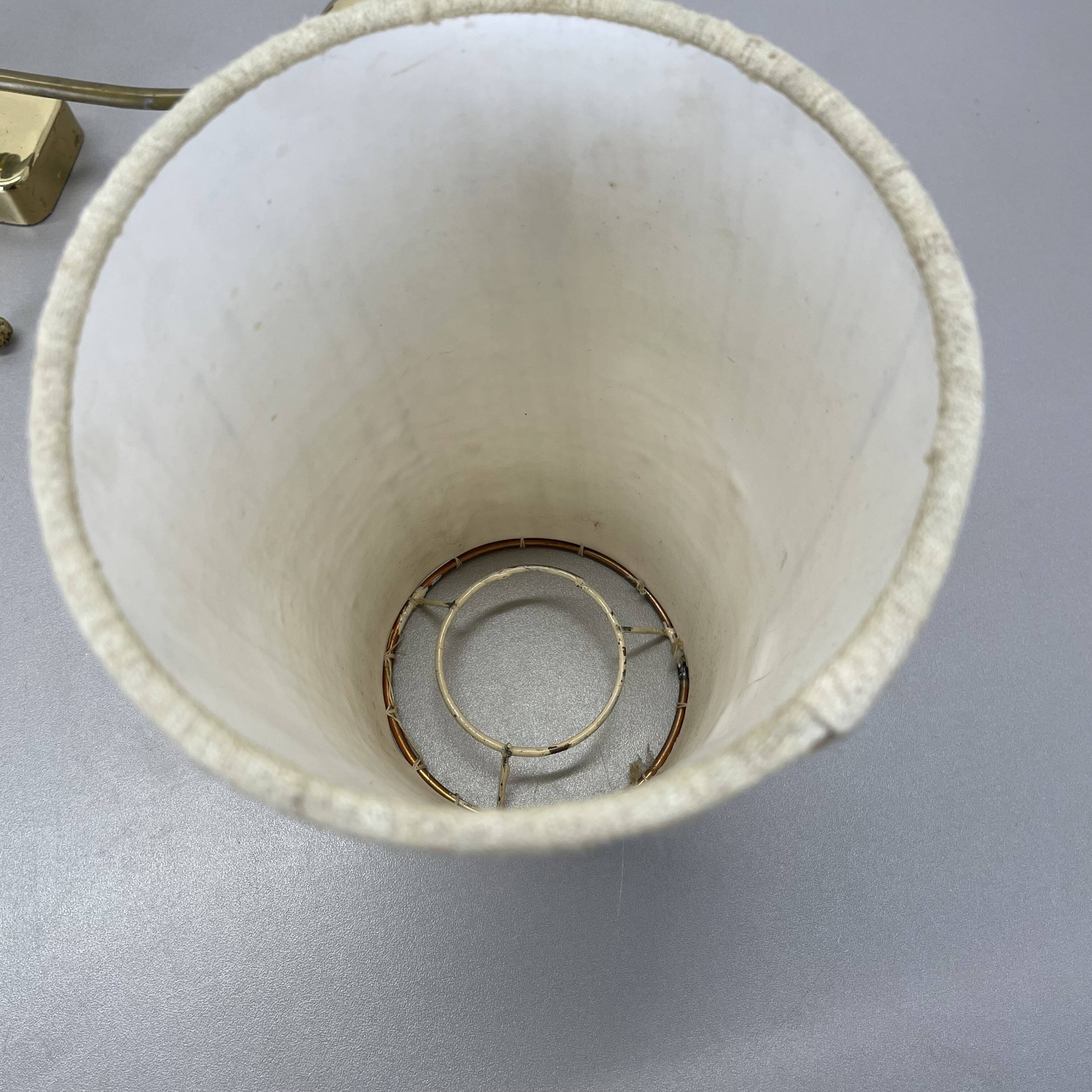 Minimalist Adjustable Swing Arm counterweight Brass Wall Light, Germany 1950